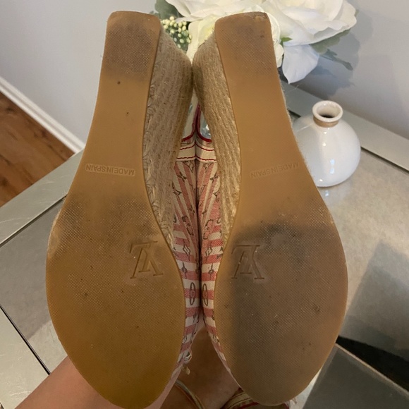 Authentic Louis Vuitton Anemone Slingback Wedges - Picture 4 of 9